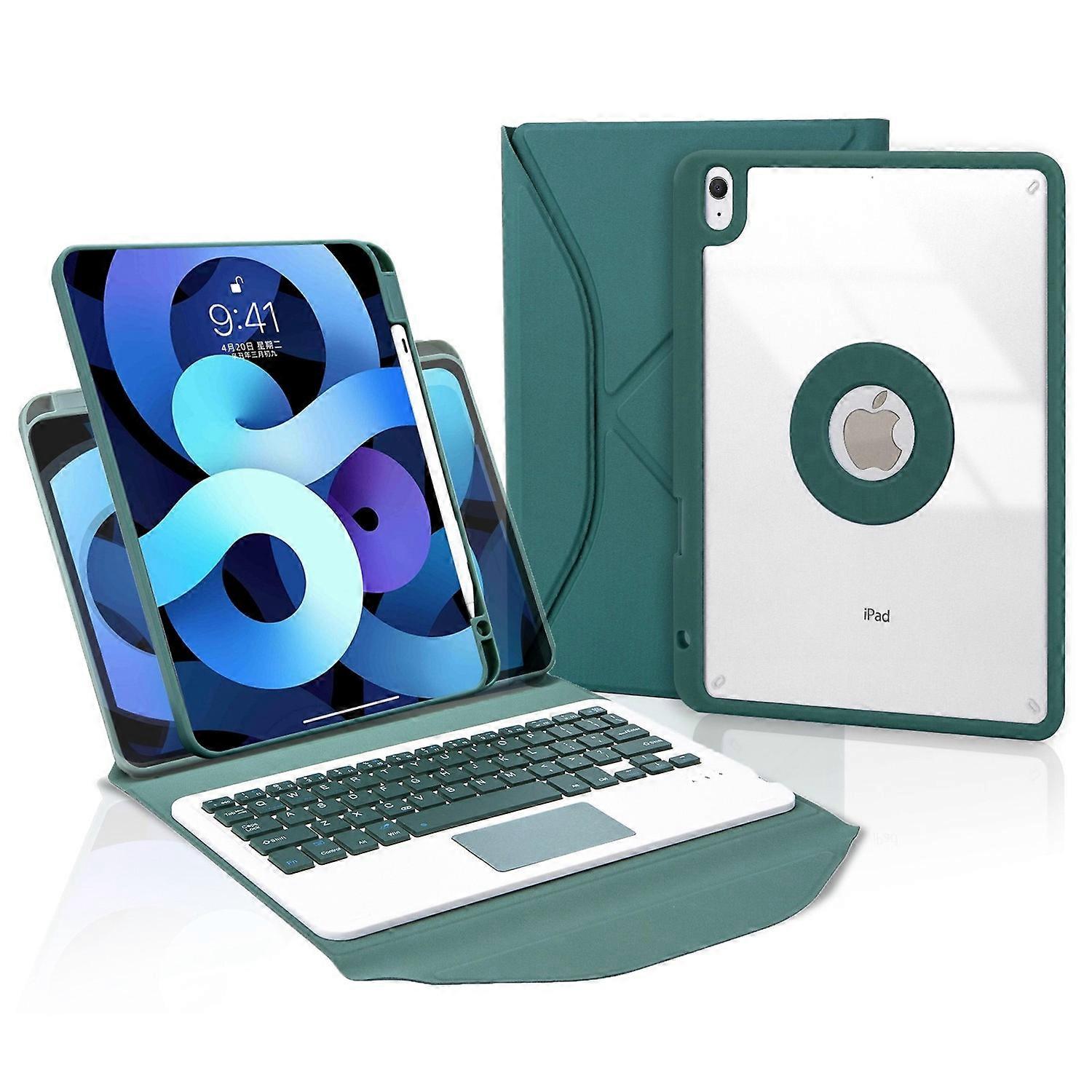 Z098B-A For iPad Air (2020)/(2022) Wireless BT Keyboard Case with TouchPad Scratch-Proof Protective 