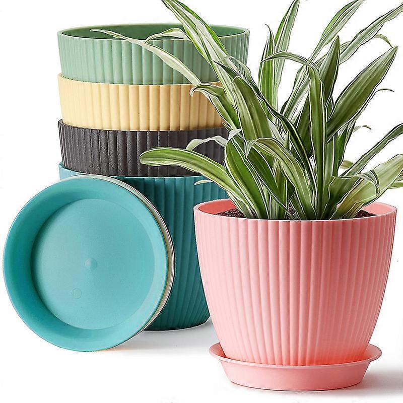Planters with Drainage Hole and Tray Saucer