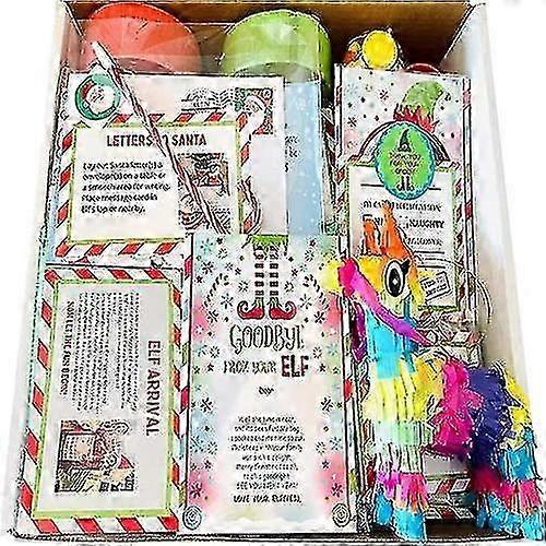 2023エルフ小道具キット24日間のクリスマスアクティビティカウントダウンキッズギフト