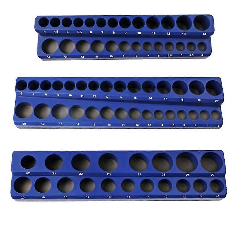 Blue Screwdriver Bit Holders Plastic Shank Box Case Tools Storage