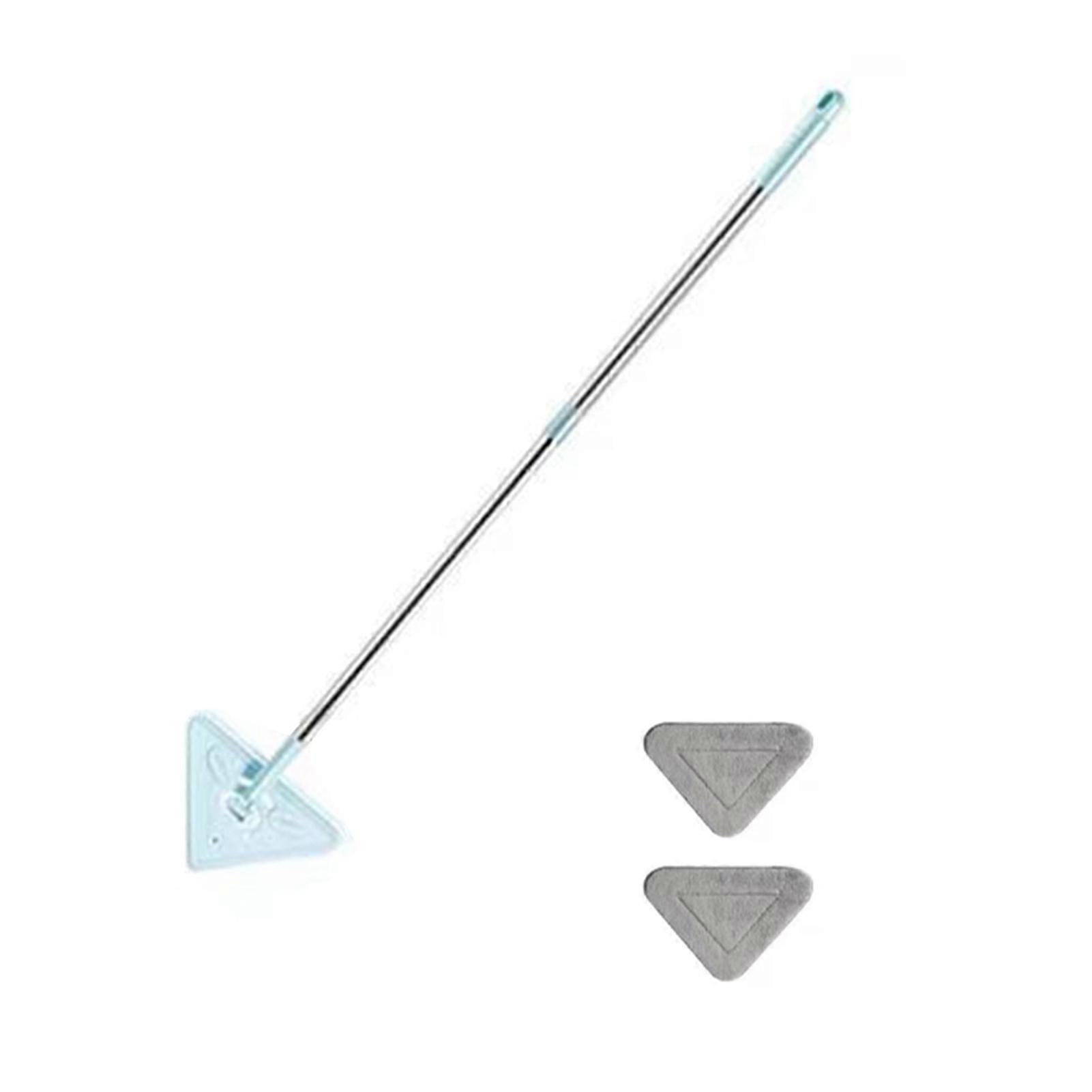 Rotatable Triangles Dusting Mop Durable Labor-Saving Cleaning Mop for Bathroom Kitchen