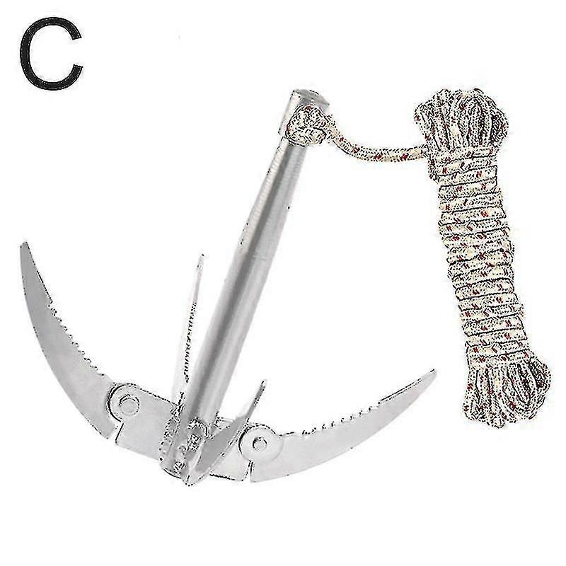 Folding Anchor Grappling Hook Tool With Rope Ing _cc