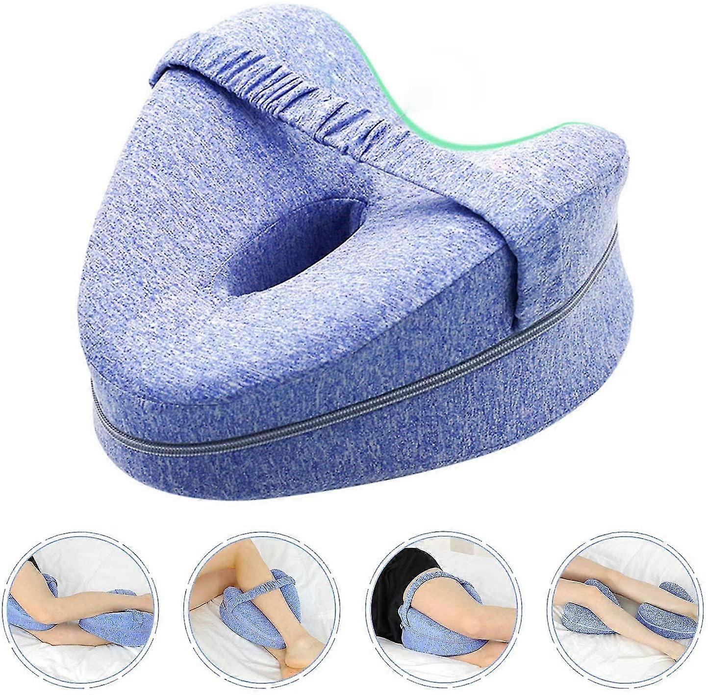 Cuscino Coccige Ergonomico Gamba Cuscino Laterale Sleeper Memory Pillow Loop Cuscino Ortopedico Cuscino ginocchio Ottimale Comfort sonno Fodera lavabile Cuscino per Si