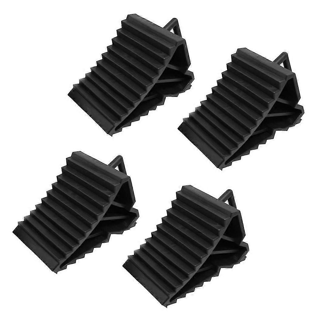 4 Pcs Antislip Fahrzeug Auto Lkw Rad Reifen Chock Stop Block Schwarz