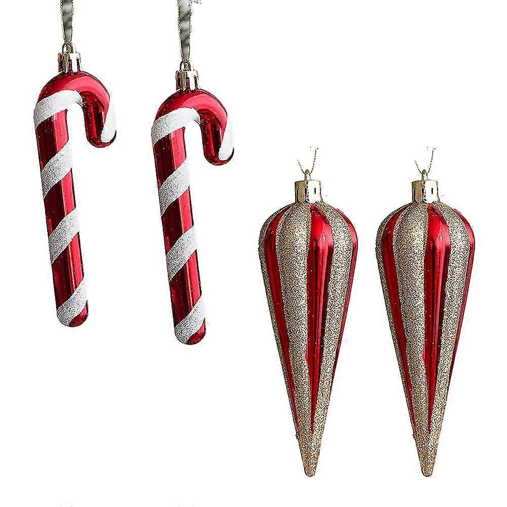 Mini Christmas Ornaments For Xmas Tree Rustic Small Chrismas Figurines Hanging Ornaments Decoartions With Tiny Christmas Tree Figuines With Santa Clau