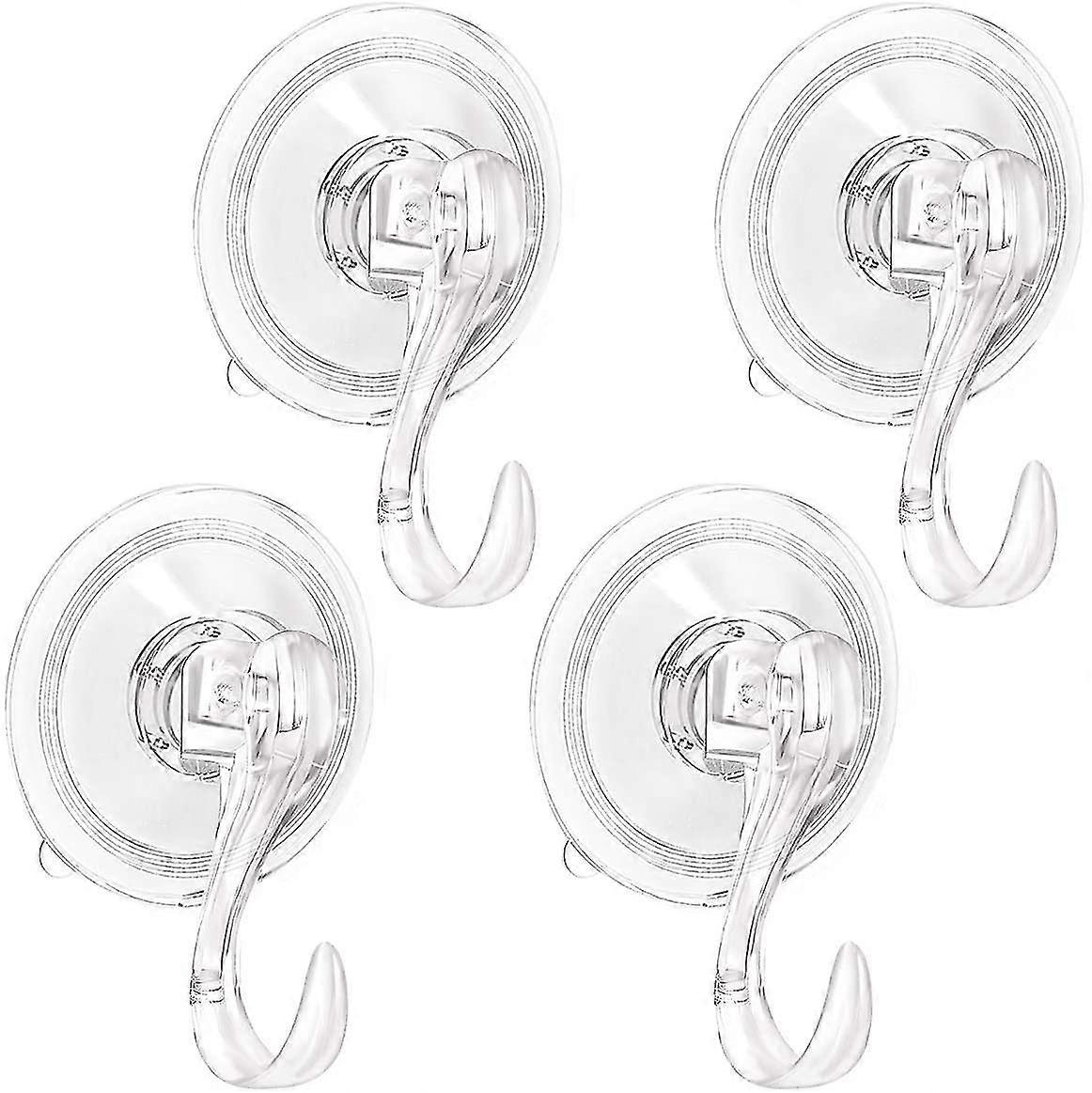 4pcs Wreath Hanger,suction Cup Hooks With Lock,shower Suction Cup Hook
