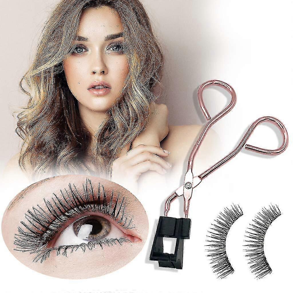 Magnetic Eyelashes, False Eyelashes With Eye Liner Kit, 2-pair