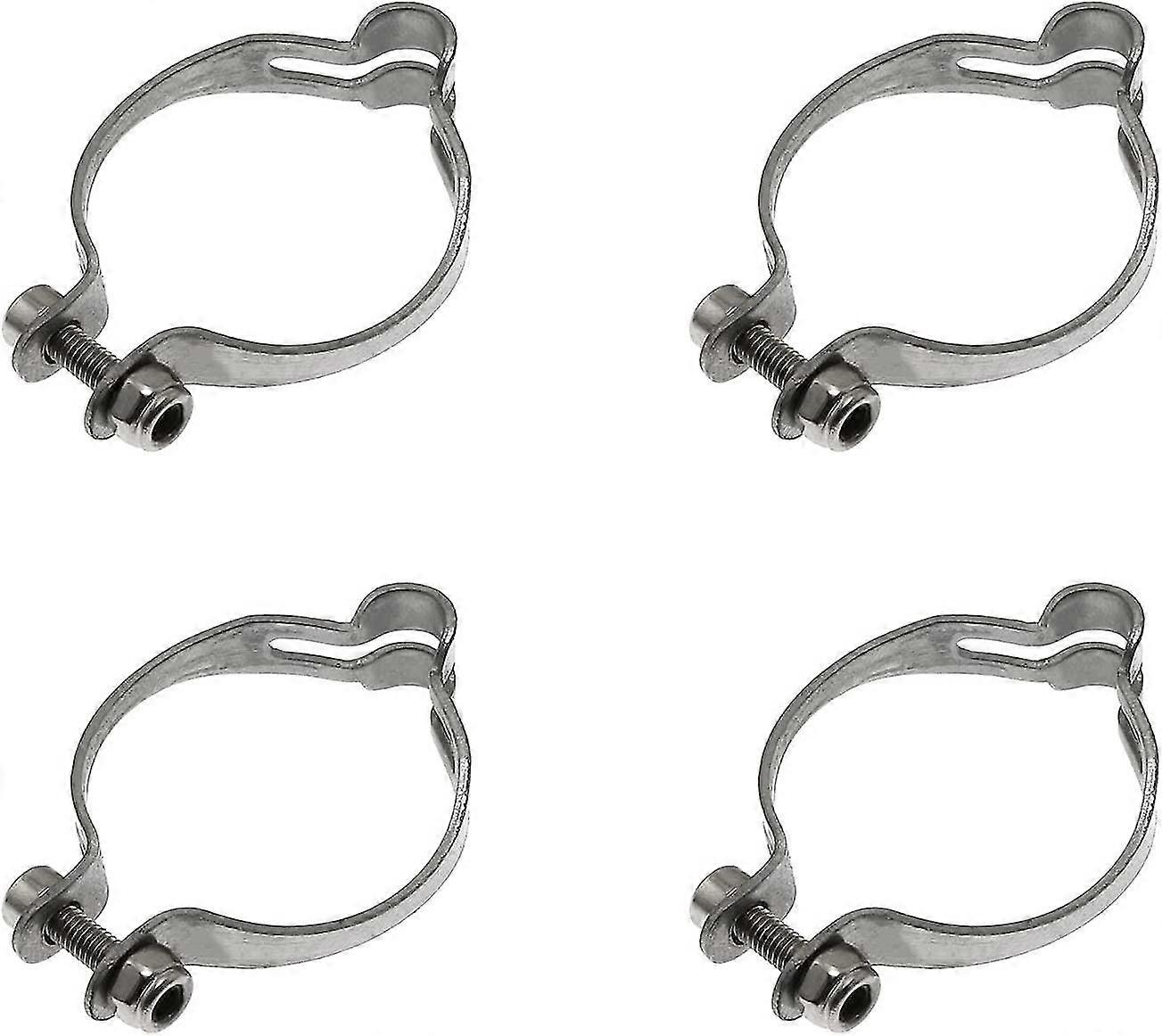 Brake Shift Cable Clamp 25.4mm Metal Ring Bicycle Base Guide Clips 4pcs
