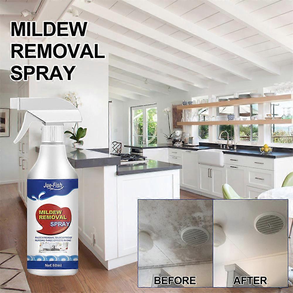 60ML Mildew Cleaning Spray Mildew Cleaner Foam Quick Remove for Kitchen Bathroom