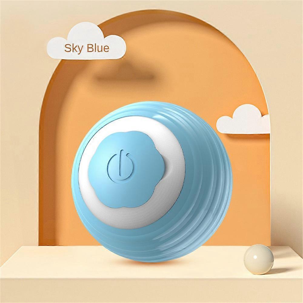 Quiet Smart Cat Ball Toy Interactive Cat Toys for Indoor Cats Adult Automatic 360 Rotating Kitten Toys with LED Stimulate Hunting Instinct