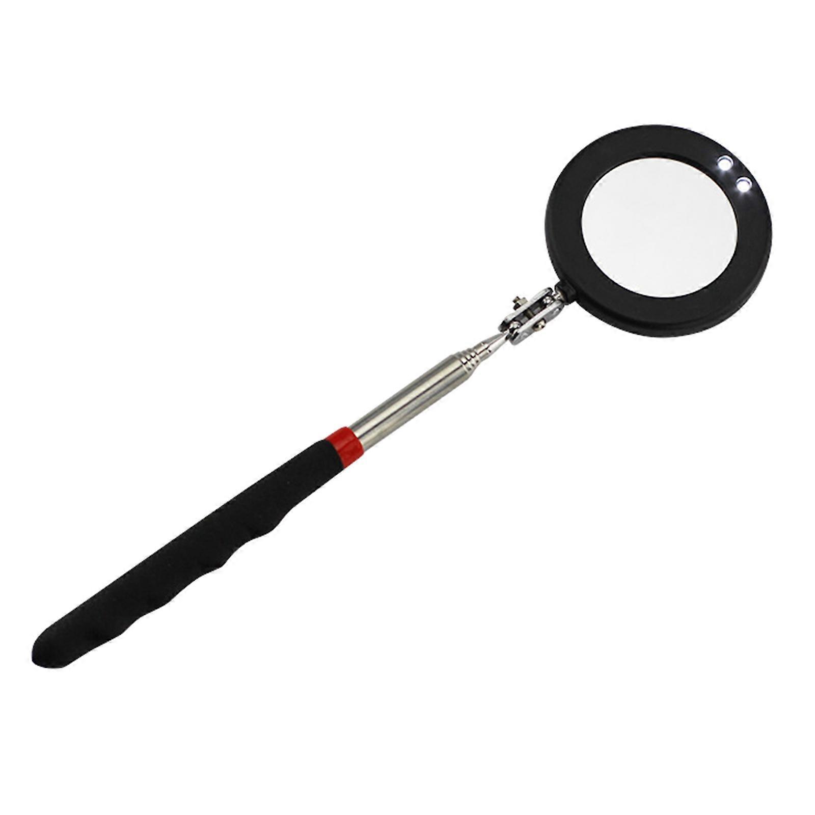 Lighted Telescoping LED Inspection Telescoping Mirror Flexible Telescoping