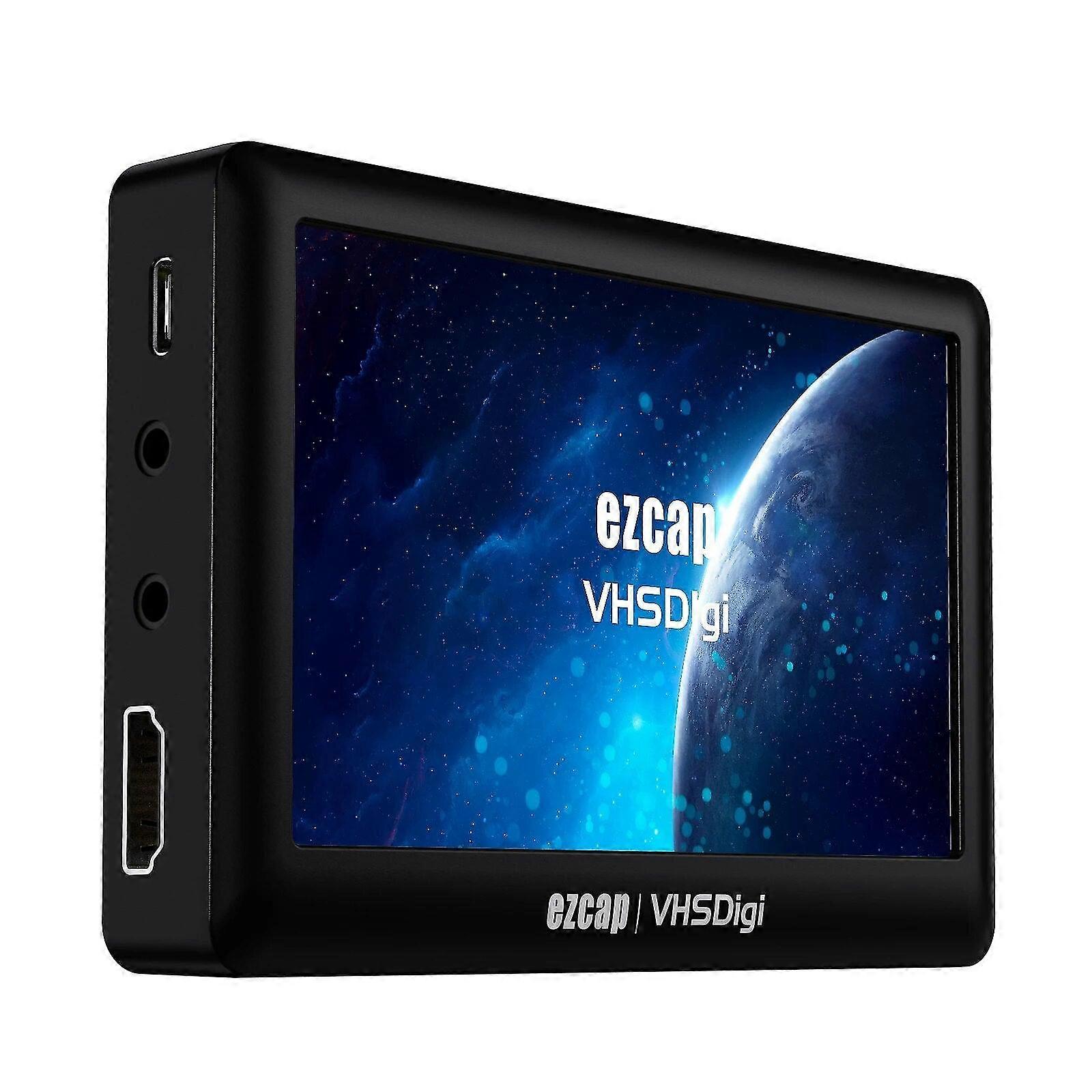 Ezcap180 Av Recorder Audio Capture Box Analog To Digital Converter Record Video From Vhs Vcr's Camcorder Dvd Players