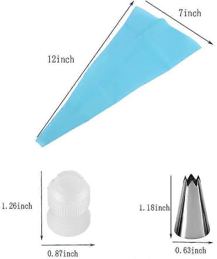 Squeeze Bag And Tips Cake Decoration Kit,decorating Mouth Set 8pcs