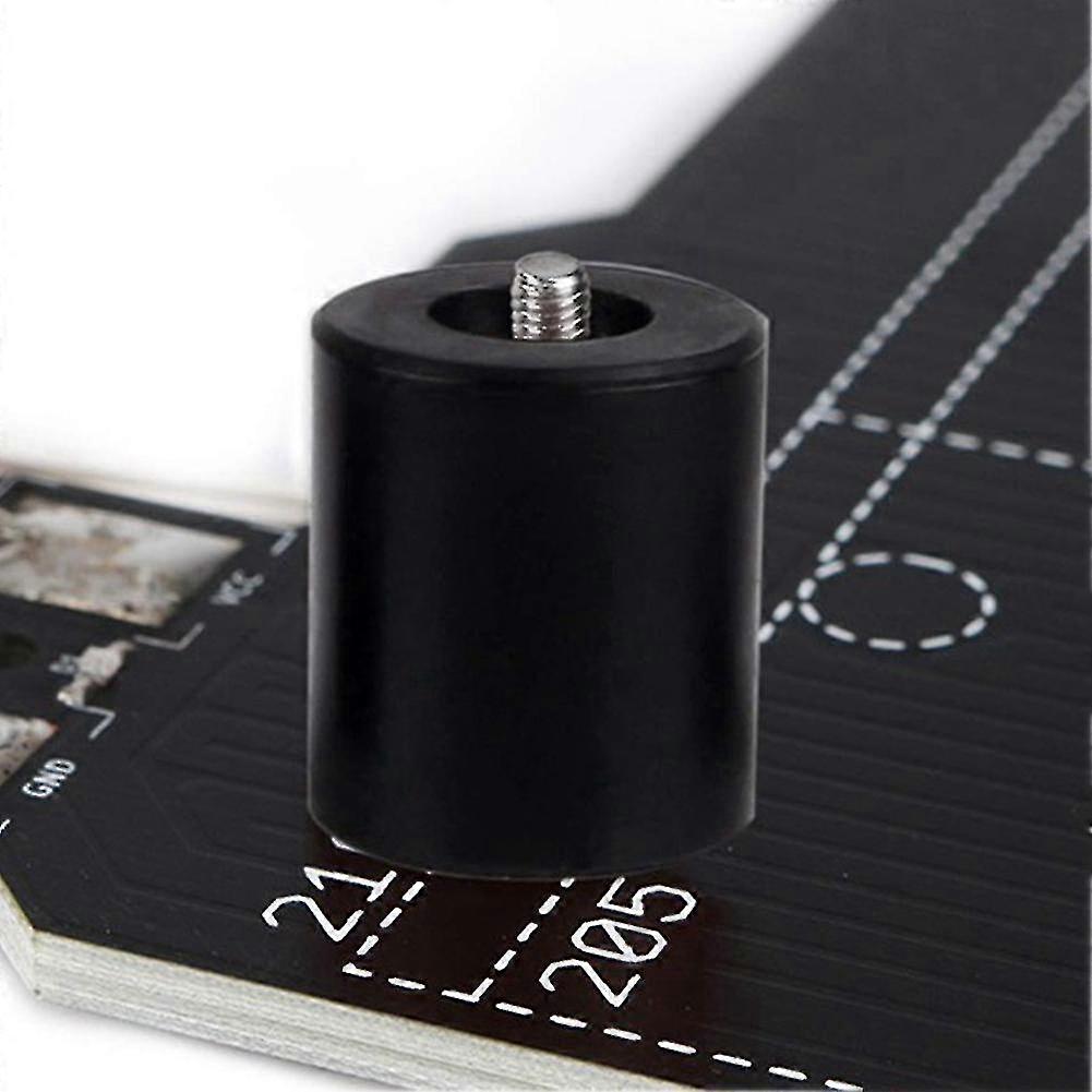 8 Pcs 3d Printer Heating Bed Leveling 18mm Silicone Column,(black)