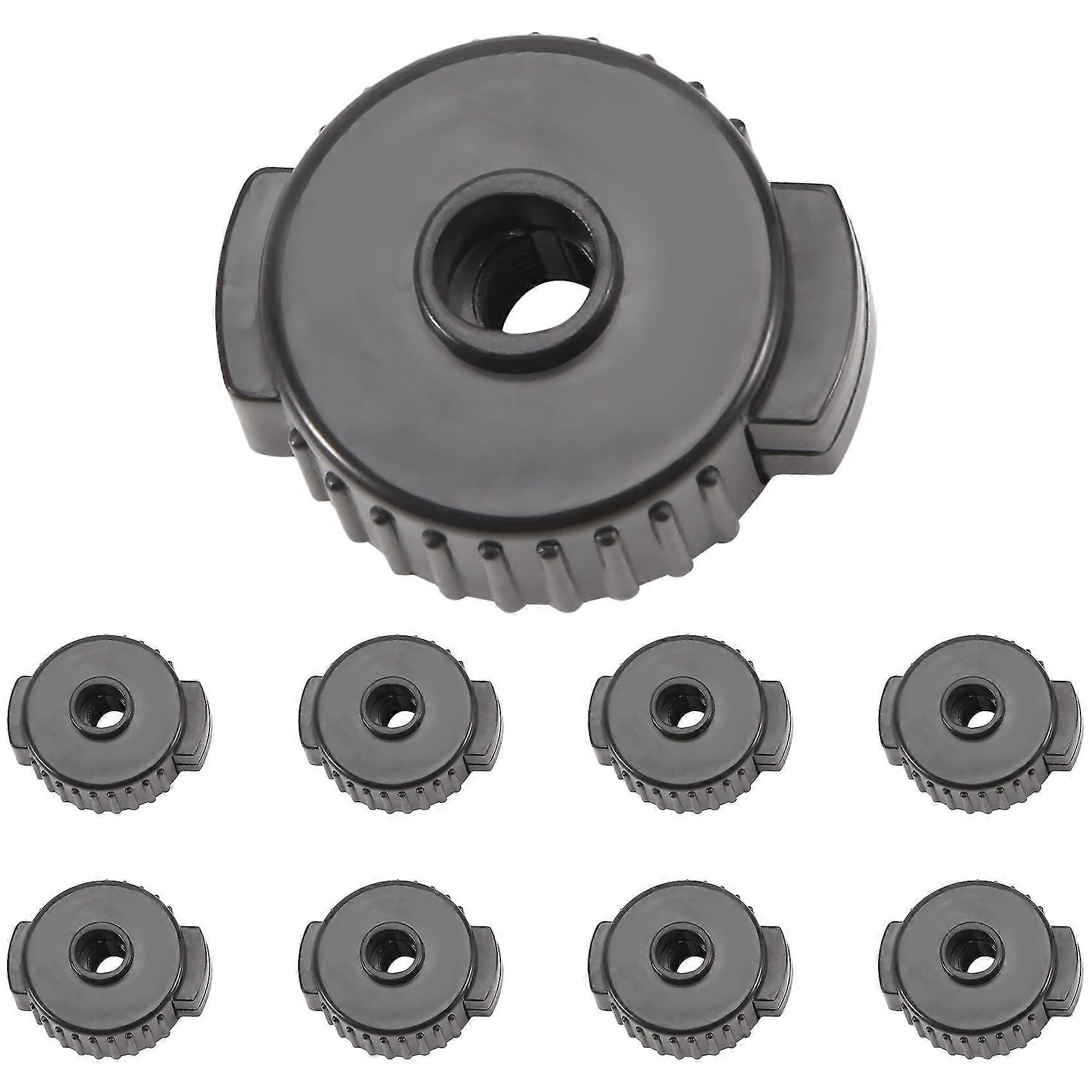 9pcs Abs Drum Set Quick Release Nuts Cymbal Quick Assembly Drum Mate Replacement Accessories