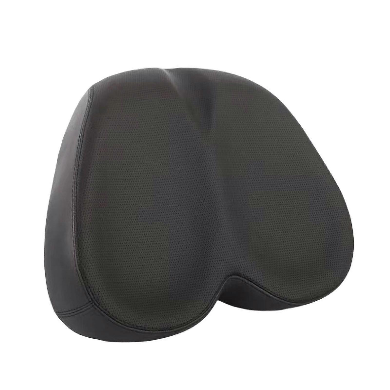 Bike Seat Easy to Install Comfortable Shock Absorption Faux Leather Large Noseless Bicycle Seat Saddle Cushion Cycle Accessories Kaesi