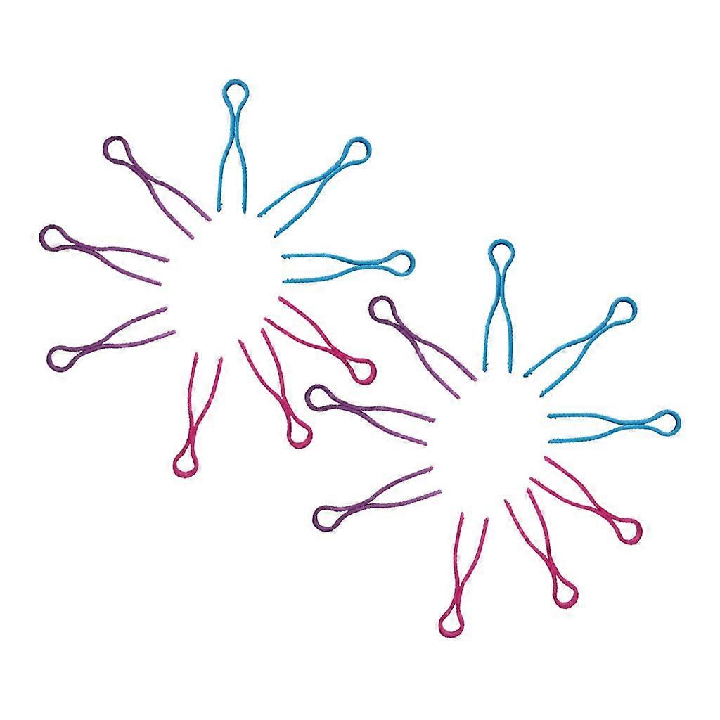 60 Pieces Assorted Color Plastic Sewing Bobbin Clips Thread Spool Clips