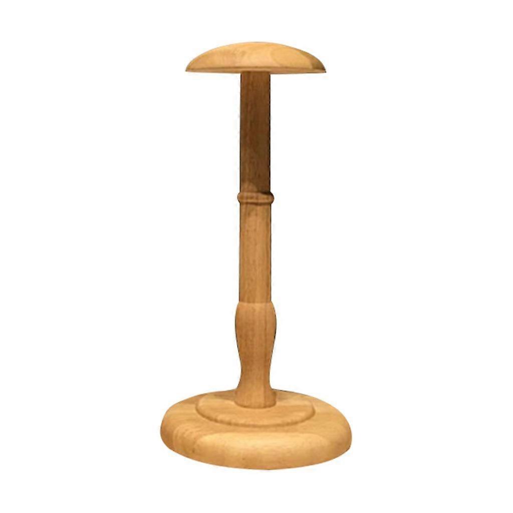 1Pcs Solid Wood Hat Holder Stand Display Rack  Brown L
