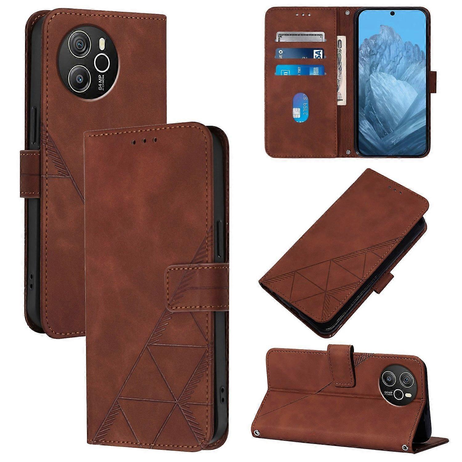 3D Embossed Leather Case For Blackview Shark 8