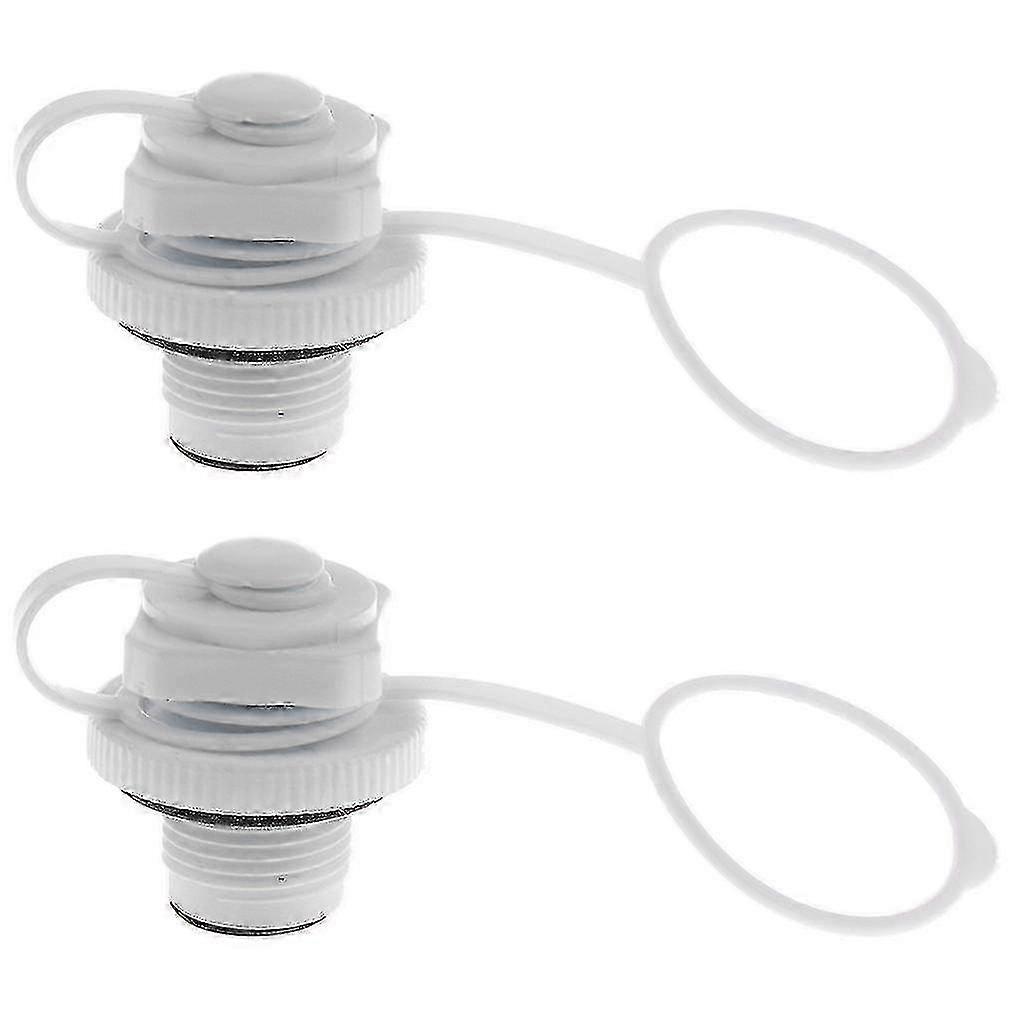 2pcs Inflatable Air Valve Replacement Screw Air Valve For Inflatable Rubber Dinghy Raft Pool Boat Fishing Boats- Whitec p