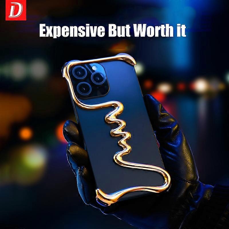 Metal 3D Track Bumper Phone Case For iPhone 15 Plus