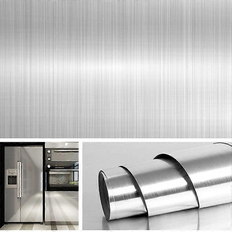 "Metal Effect Vinyl Wrap  3M x 60CM for Fridge, Dishwasher, & Kitchen Splashback