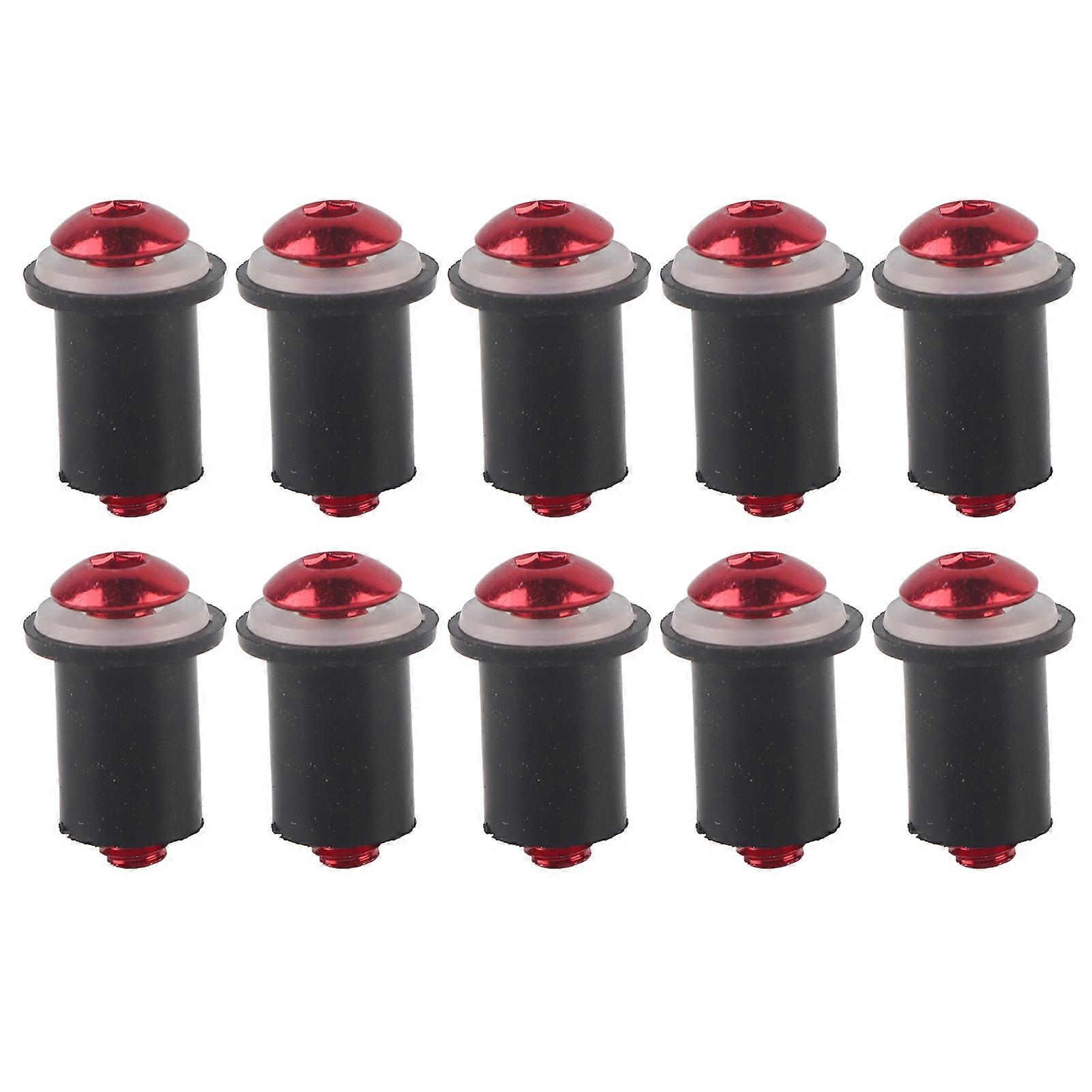 10pcs Universal Motorcycle Windscreen Windshield M5 Inner Hexagonal ScrewsRed
