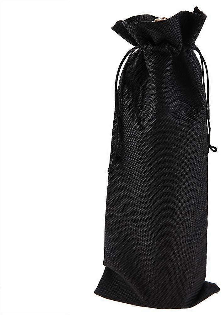 12pcs Wine Bags for Wine Bottles Gifts, Wine Gift Bag Wine Bottle Gift Bags Simple Linen Fabric Wine Bag with Drawstring Champagne Decorative Cover(Da