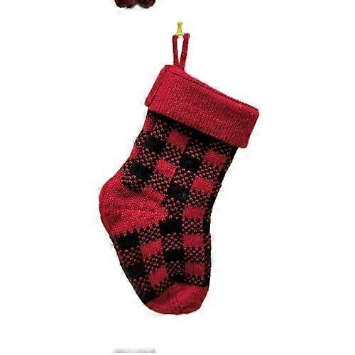 Knitted Christmas Stocking Decoration Pendant