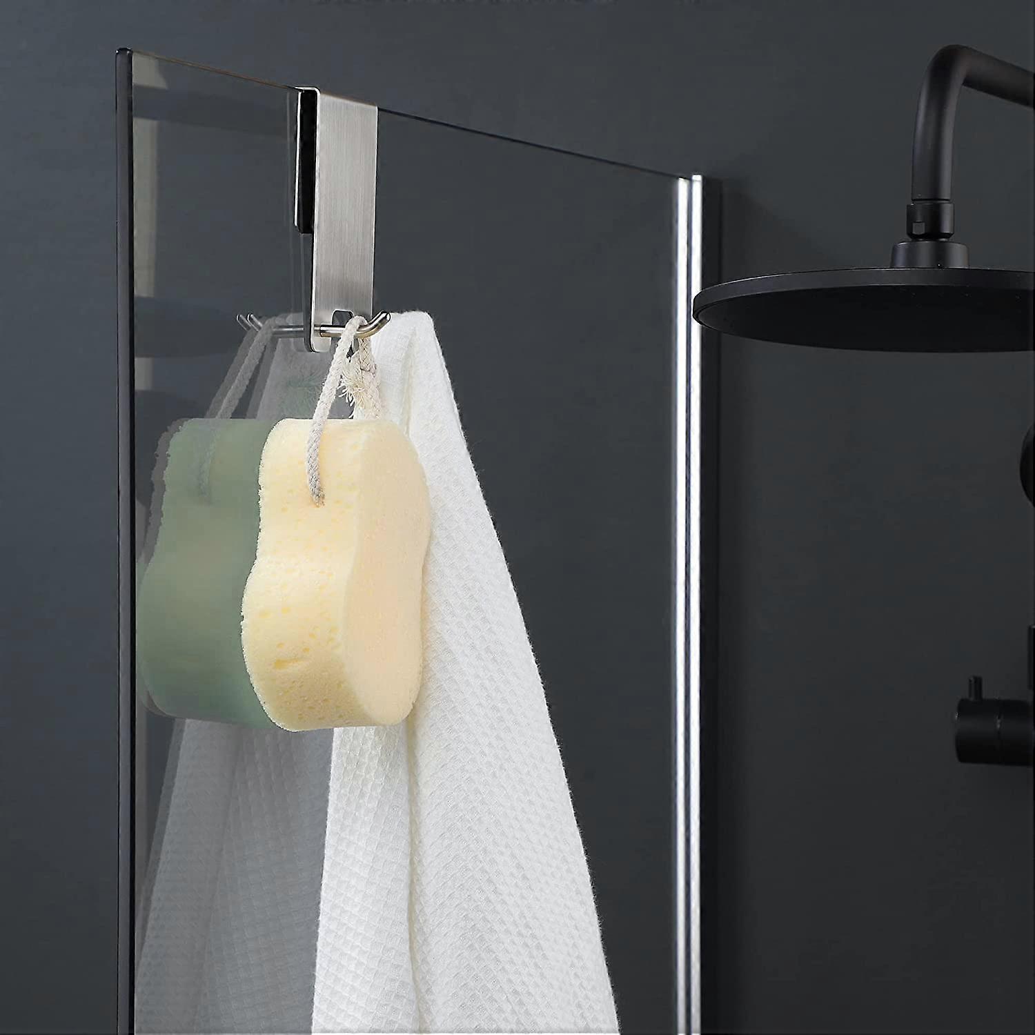 Bath Towel Towel Hanger For Glass Shower Door Bathroom Hooks