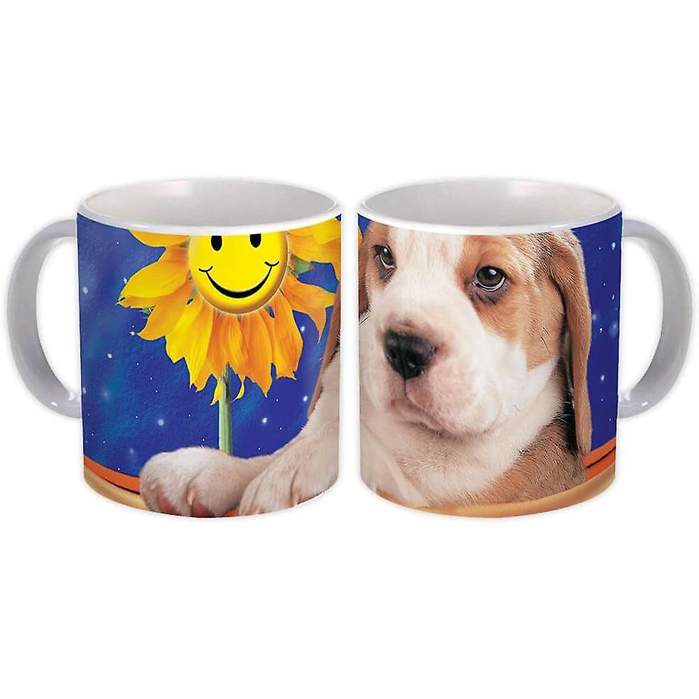 Presentmugg: Hundblomma husdjur