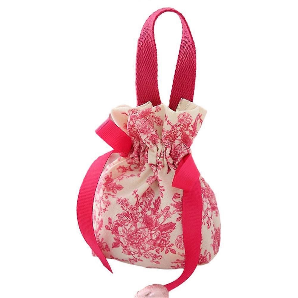 Drawstring Candies Bag Personalized Bowknot Sugars Pouch for Wedding Decoration