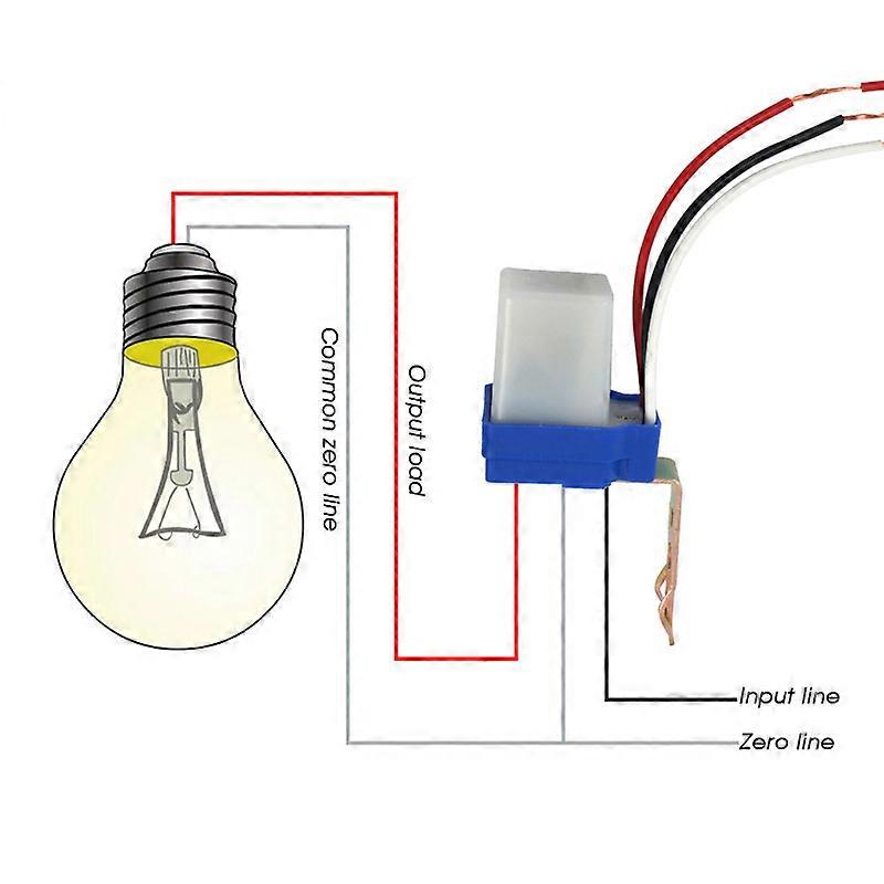Automatic Street Light Auto on Off Light Sensor Street Switch 220V 50-60Hz 10A Photo Control Automatic Sensor Switch Home Garden