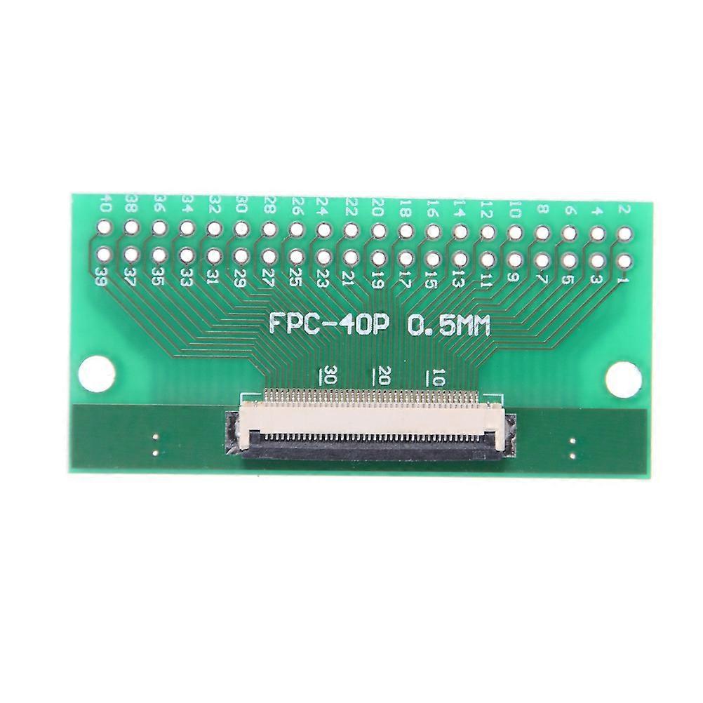 1pcs Double Side 0.5mm FFC FPC To 40P DIP 2.54mm PCB Converter Board Adapter Socket Plate PCB Board Connector