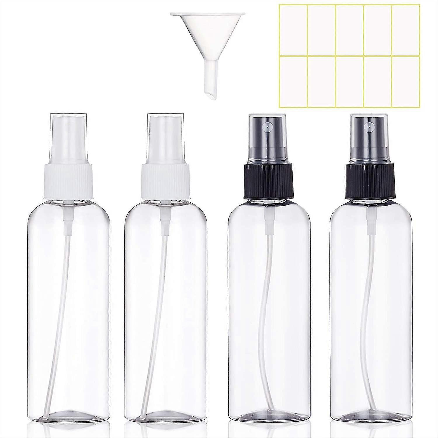 4pcs Transparent Empty Spray Bottle