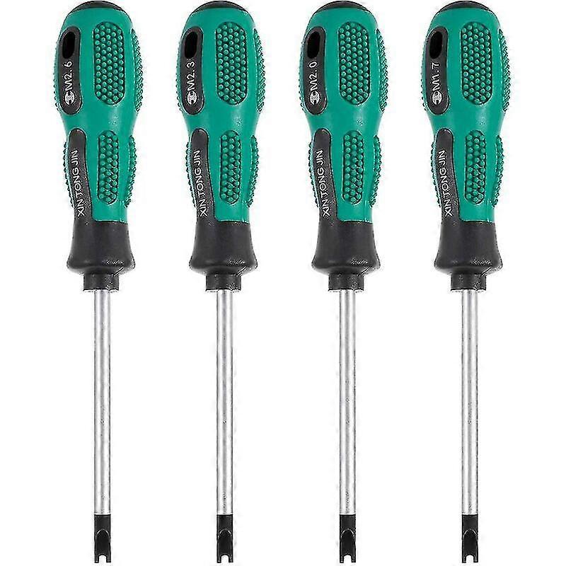 4pcs/set Screwdriver Bits Screwdriver U Fork Magnetic Groove Screw Driver Cr-v Multi Function Tool Kit Hand