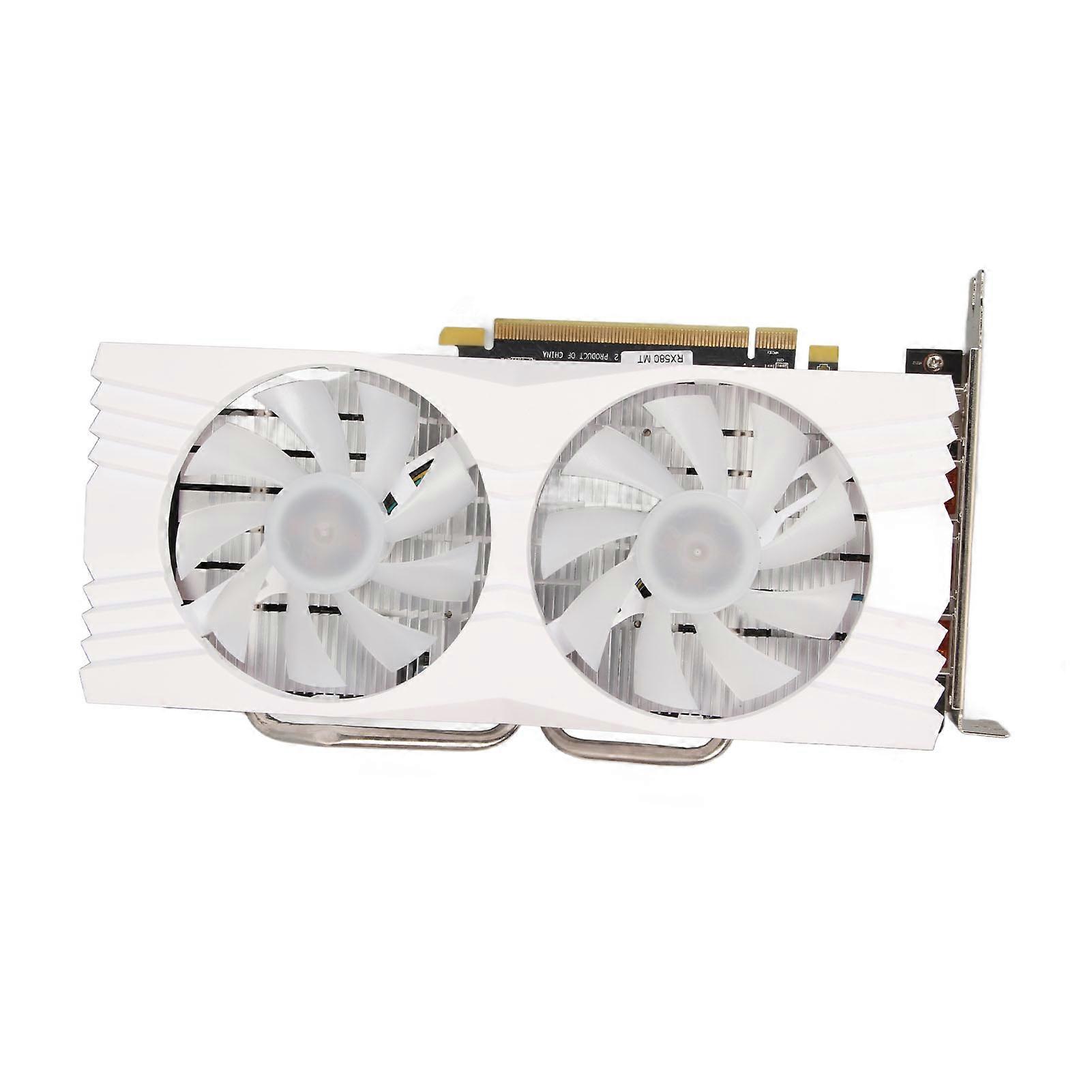HUIJI Desktop Graphics Card 8GB GDDR5 256bit 1284MHz 7000MHz 2 Fans DP HD PCI Express 3.0 Gaming Video Card for Computer PC