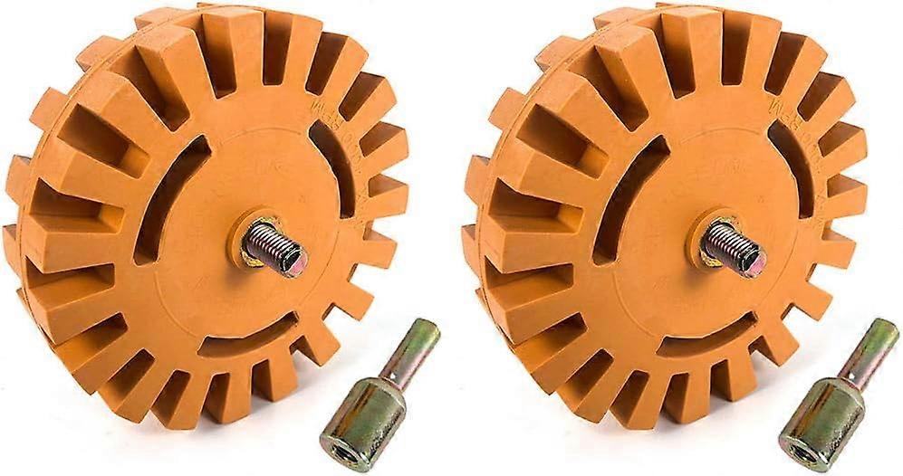 Removal Eraser Wheel Tool Kit, 2 Pack 4 Inch Rubber Power Drill Attachment