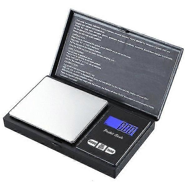 Collapsible Digital Pocket Scale - 500 G Black