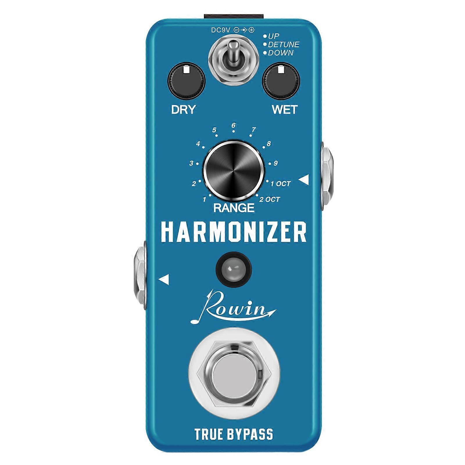 LEF-3807 Guitar Harmonizer Pedal Digital Pitch Effect Pedals Signal to Create Harmony/Pitch Shift/
