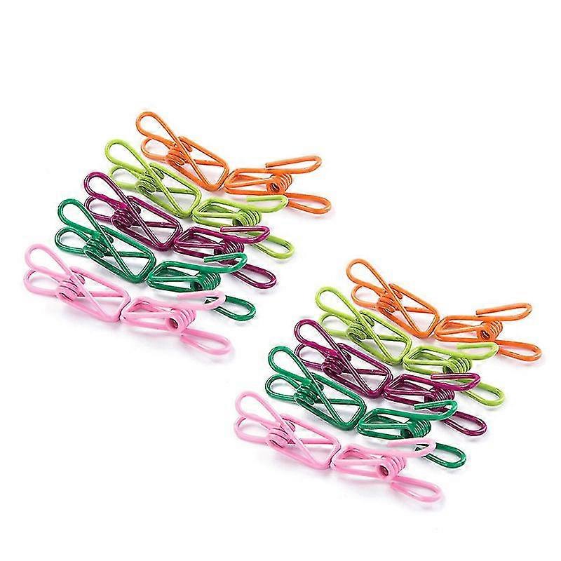 Multi-colored, Kitchen Clips,pvc-coated Steel Wire Clips For Clothes Line