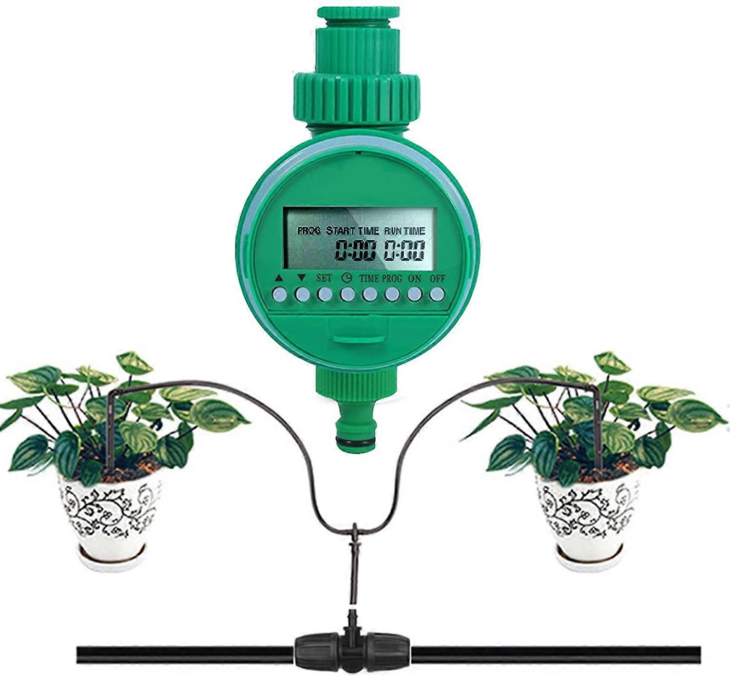 Watering Timer, Garden Automatic Watering, Waterproof LCD Display Watering Controller