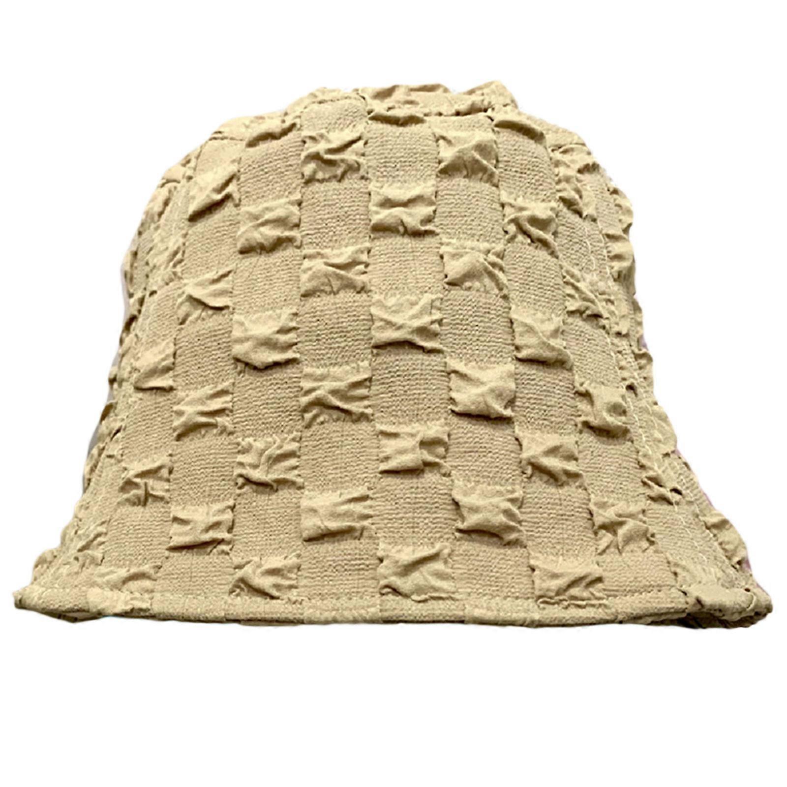 Pleated Bubble Sunproof Bucket Hat Solid Color Fisherman Hats Breathable