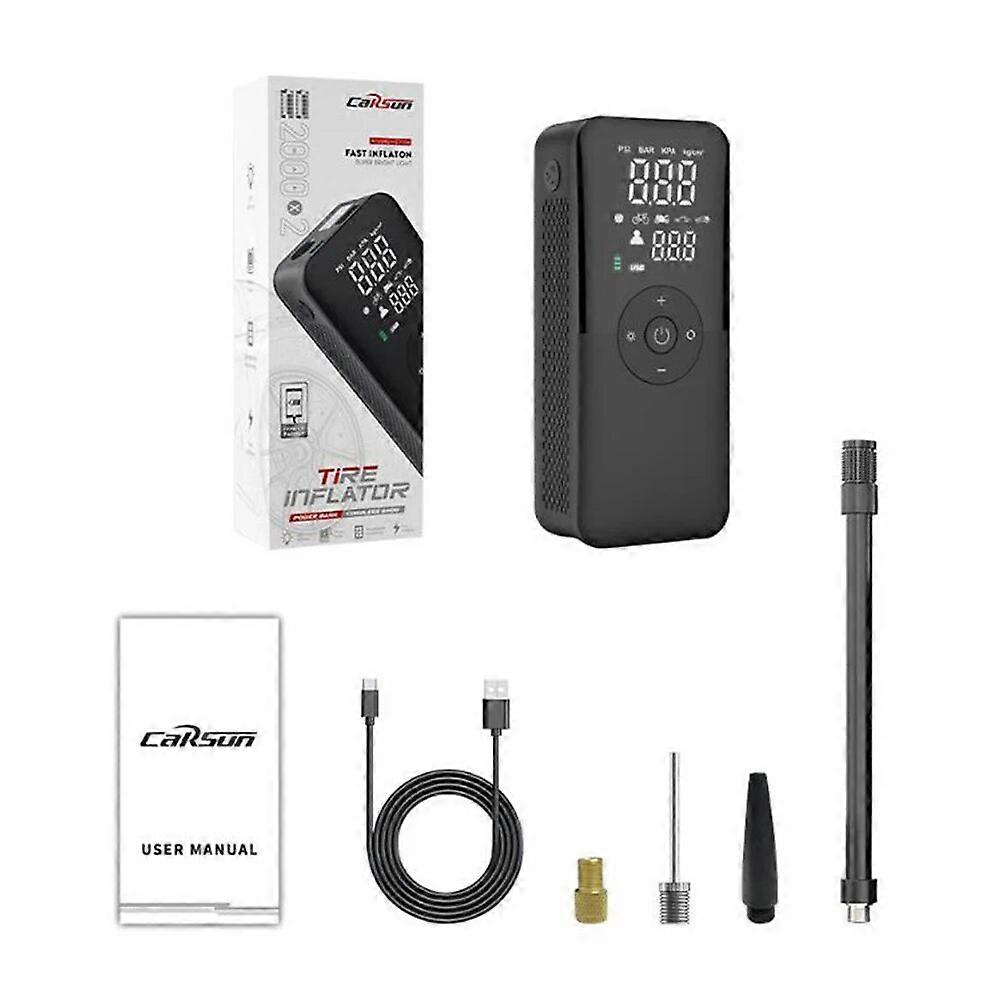 Air Compressor Auto Inflator Wireless Inflation Pump Automobile Inflator for Car Motorcycles for Car Auto Motorcycles Bicycles