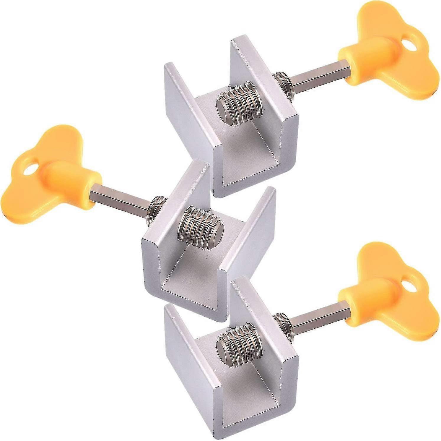 Sliding Window Locks, 3 Pcs Adjustable Alloy Window