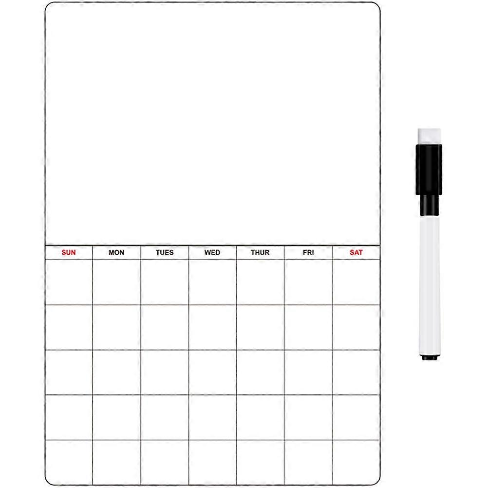 2 Sets of Fridge Message Board Magnetic Planning Whiteboard List Reminder Schedule Message Board
