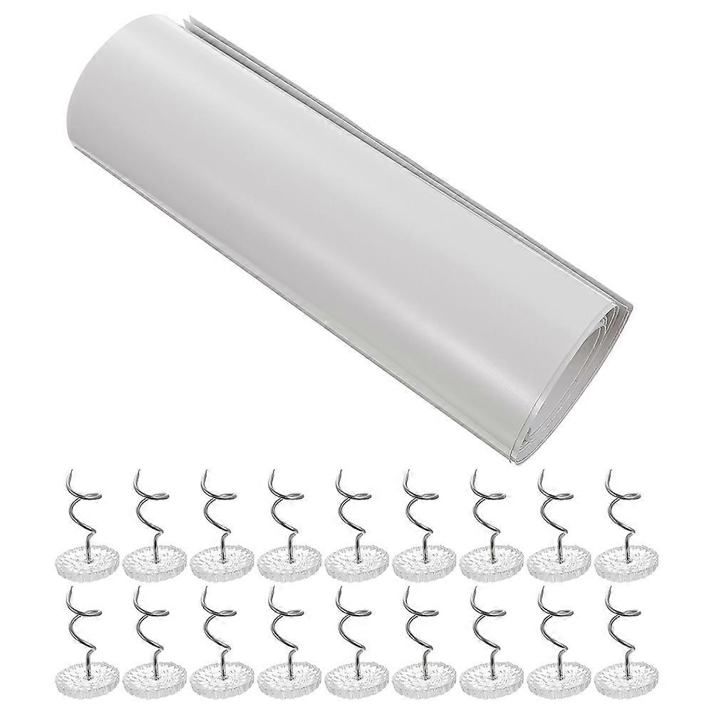 6 Sheets Clear Pet Cat Scratch Furniture Protector Cat Self-adhesive Couch Protector with Nails
