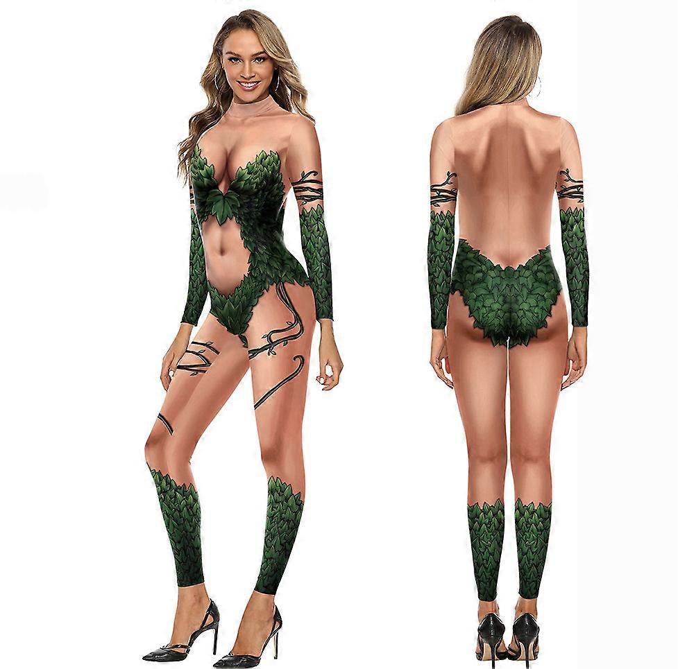 面白いボディスーツ3Dセクシーなボディプリントパフォーマンスドレススリムフィットボディスーツ