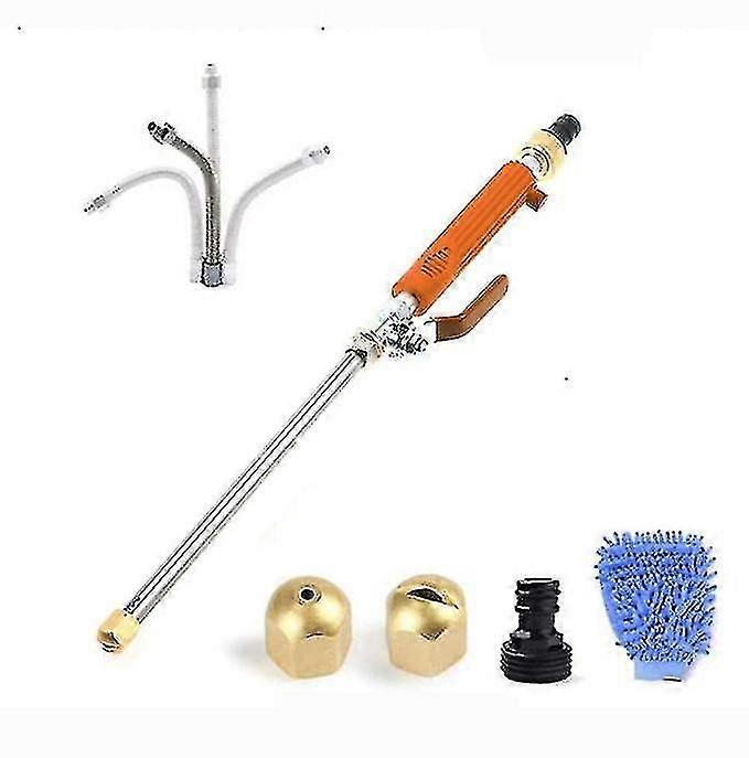 6 أجهزة الكمبيوتر عالية الضغط المياه لانس خرطوم فوهة حديقة حديقة السيارات غسالة رذاذ بندقية مجموعة