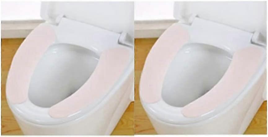 Sett med 2 par vaskbare toalettseteputer